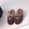 Zapatos para Mujer Tallas Grandes 41 a 43 Pies Anchos y Gruesos Otoño Invierno Nuevos Zapatos Mary Jane Zapatos Birkenstock Forrados de Borrego Zapatos de Nieve de Algodón con Piel