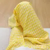 Pantalones de cuadros dopamine ligeros de pierna ancha para mujer, pantalones casuales rectos de cintura alta ajustados para caminar y uso en casa, estilo fino de verano