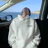 Sudadera con Capucha Holgada Nueva de Otoño e Invierno para Hombre y Mujer Manga Larga Estudiante Pulóver Holgado Chaqueta Casual Versátil Estampada