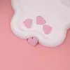 Colgante de aleación sin letras en forma de corazón brillante casual para llavero hecho a mano DIY, colgante de joyería