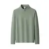 Sudadera ligera de 220g, con cremallera corta, cuello alto, de moda y moderna, para actividades al aire libre de team building de empresa, con logo bordado o estampado