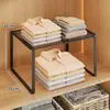 Estante Divisor de Armario, Estante Extensible para Gabinete para Dormitorio, Estante de Almacenamiento Doméstico para Ropa y Artículos Varios