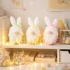 Nuevas decoraciones de Pascua transfronterizas, muñeco de cáscara de huevo de color sin rostro creativo, colgante, muñeco sin rostro, venta al por mayor