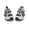 Sapatos infantis Balabala, tênis de corrida respiráveis de malha para meninos, sapatos de outono com fivela de botão, sapatos de pai