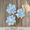 Ramo de Flores Artificiales de Peonía e Hibisco, Flores de Seda Hechas a Mano para Decoración de Bodas y Arreglos de Paisaje