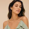 Collar de aleación con dije de aire fresco para mujer, joyería transfronteriza europea y americana, collar con colgante de mariposa de aleación simple