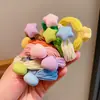 Anillo de Toalla Color Caramelo para Niños Cuerda para el Pelo tipo Moño para Niñas Goma Elástica para el Pelo Accesorios para el Pelo