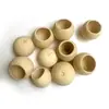 Medio Bol de Madera Blanqueado Ligero con Conchas NaranjasMuñecas de Concha Naranja de Madera en Medio Bol Materias Primas para Manualidades Carrillón de Viento de Cáscara de Fruta Accionado a Mano