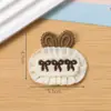 Parche Fresco y Dulce Orejas de Conejo de Encaje Lazo Parche de Tela Accesorios Hecho a Mano DIY Pinzas para el Cabello Zapatos Sombreros Accesorios de Ropa
