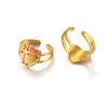 Soporte de anillo de acero inoxidable titanio cóncavo acero ins bandeja estilo DIY joyería joyería tiempo gema en blanco bandeja