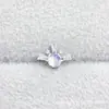 Brincos de Liga de Titânio Astmf-136 Floco de Neve Opala Titânio G23 Floco de Neve Opala Piercing para Lábio/Unhas Joias Cabeça
