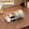 Caja de Almacenamiento Transparente Dividida para Cosméticos, Esponja para Maquillaje, Cepillo, Peine, Tocador, Esponja de Maquillaje, Caja Organizadora a Prueba de Polvo para Lápiz Labial, Habitación de Estudiantes