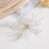 Xianmei Renda Pura Desejo Pena Pérola Flor Bordada Acessórios Flor Torcida DIY Adorno de Cabeça Presilha Pinça Corsage Acessórios de Vestuário