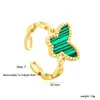 Anillo Ajustable de Estrella y Diamante Popular de Moda Europea y Americana Lujo Accesible Acero Inoxidable Estilo Simple Anillo de Nicho para Mujeres
