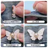 Botones de Mariposa para Ceñir la Cintura, Tamaño de Cintura de Jeans sin Perforaciones, Botones Fijos Decorativos de Perla para Apretar, Sin Clavos