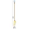 Cuchara de acero inoxidable, cuchara de café de diamante de cristal, cuchara para mezclar de mango largo, tenedor para fruta, cuchara de postre, tenedor para cóctel, cuchara para hielo