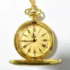 Acero de Tungsteno Pulido Retro Flip Reloj de Bolsillo Grande Números Árabes Reloj de Regalo Antiguo Fabricante Venta al por Mayor 4 Colores