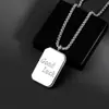 Collar para Hombre Acero de Titanio No se Desvanece Simple Versátil de Gama Alta Collar para Mujer Personalizado Popular Accesorios Venta al por Mayor