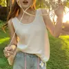 Waffle 35% Algodão2026 Blusa Solta Waffle Colete Emagrecedor para Mulheres, Nova Peça de Roupa de Verão, Esconde Protuberâncias Laterais do Seio