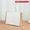 Bolsas populares de juta, bolsas de imitação de juta em lona, sacolas de juta, bolsas de linho, bolsas tote de algodão e linho, bolsas de lona laminada tridimensional