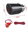 Agita la misma lámpara de cola luminosa que escupe fuego del mismo estilo con tubo de escape de coche de lámpara modificado de fibra de carbono resistente a altas temperaturas lámpara de llama universal