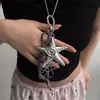 Colar com Pingente de Nó de Estrela do Mar Estilo Metal Ins Cyberpunk Corrente de Clavícula Moda Estilosa Nicho Feminino Tendência