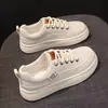 Zapatillas Blancas de Cuero Versátiles Grulla de Almohada Blanca Nueva Popular Primavera 2026 para Adolescentes, Zapatos Deportivos Casuales para Mujer, Antideslizantes