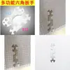 Llave de cuatro mordazas nueva para amoladora, universal para máquinas de amolar, amoladora angular portátil, llave de desmontaje, piezas de repuesto para amoladora angular