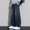 Pantalones Vaqueros Gruesos de Invierno con Forro de Polar para Hombre, Pantalones Casuales de Mezclilla Cálidos Nuevos, Pantalones Largos de Pierna Ancha Estilo Americano para Hombre