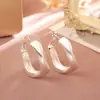 Brincos minimalistas de metal europeus e americanos exagerados, luxo leve com um toque de alta qualidade, argolas geométricas irregulares, brincos femininos simples e elegantes