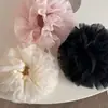 Lindo Pó de Ballet Cisne Puro Desejo Menina Pó Grande Flor de Cabelo Anel de Cabelo Doce e Gentil Super Fada Elegante Acessórios de Cabelo