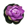 Flor de loto artificial, hoja de loto, estanque, paisaje decorativo, flor artificial, loto acuático, pecera, accesorios de plástico flotantes en el agua.