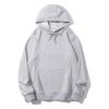 Sudadera holgada con capucha que reduce la edad, color puro, con capucha, transferencia de calor, patrón personalizado, logotipo, sudadera tipo jersey