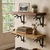 Suporte de parede decorativo de ferro fundido estilo minimalista nórdico vintage com galhos de veado para bares, KTV e casas de karaokê, decoração de parede única