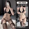 Lencería de conejo encantadora para mujer, sexy, con un deseo puro, pecho pequeño, tres puntos de cadera, traje de cama sin tentación 2655