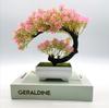 Planta Simulada En Maceta Camelia Luna Árbol Pequeño Bonsái Decoración Interior Sala de Estar Tienda Oficina Decoración Adornos Pequeños