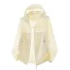 Ropa de Protección Solar Delgada de Verano, Ropa de Protección Solar de Seda de Hielo Fresca y Anti-UV, Ropa Delgada Transpirable de Protección Solar con Visera Desmontable