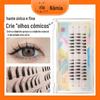 Deviruchi Single Cluster Segmentado Cílios Postiços Simulação Natural Mão-afiado Dandelion Cabelo Enxertado