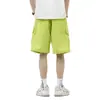 Pantalones Cortos de Trabajo de Seda de Hielo para Hombre 2026 Verano Delgados Retro Americano Funcionales Deportivos Casuales de Longitud Media Modernos