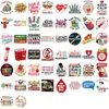 50 nuevas pegatinas médicas divertidas de dibujos animados para extracción de sangre para decorar agendas, fundas de teléfono DIY, pegatinas de PVC impermeables transfronterizas