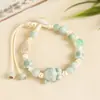 Pulseras con cordón, Pulseras de estilo chino nuevo, Regalos de vacaciones para hombres y mujeres, Cerámica Pequeño Fresco Personalidad Tendencia Fabricantes, Suministro al por mayor
