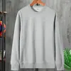 Moletom masculino de outono e inverno, com forro de fleece, grosso, quente, de corte solto, estilo coreano, de manga longa