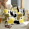 2026 Nuevo Sitio Independiente Transfronterizo Temu Bolso de Mano Impermeable PVC+Lona Portátil de Viaje Bolso de Hombro Bolso Tote
