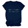 Taza, Gato, Libro, Comercio Transfronterizo, Amazon Wholesale, Corte Holgado, Versátil, Cómodo, Casual, Tallas Grandes, Manga Corta a la Moda