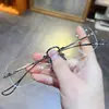 Óculos de Grau Sem Aro Simples e Estilosos para Mulheres, Adequados para Todas as Ocasiões, com Lentes de Grau, Deixam o Rosto Mais Magro, Adequados para Rostos Grandes