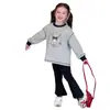 Sudadera de Otoño para Niñas 2026 Estilo Nuevo, Top Casual Versátil de Bloques de Color y Retazos, Corte Holgado para Niños Mayores