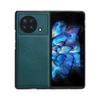 Adequado para Capa de Celular de Couro Liso Vivo Xfold+, Capa de Proteção contra Queda para Tela Dobrável Xfold, Anti-Impressão Digital e Anti-Dobragem