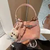 Transfronteiriço 2026 Nova Moda Comuter Estilo Coreano Casual Nicho Bolsa Transversal Feminina Bolsa de Mão Retrô Bolsa Saco