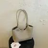 Bolsa feminina Maillard de alta qualidade 2026 nova outono vintage padrão trançado bolsa de ombro bolsa tote de grande capacidade