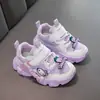 Tênis Esportivo Selecionado para Meninas Malha Respirável Verão Novo Estilo Infantil Pai Tênis de Corrida Confortável Versátil Estilo Princesa Sapatos
